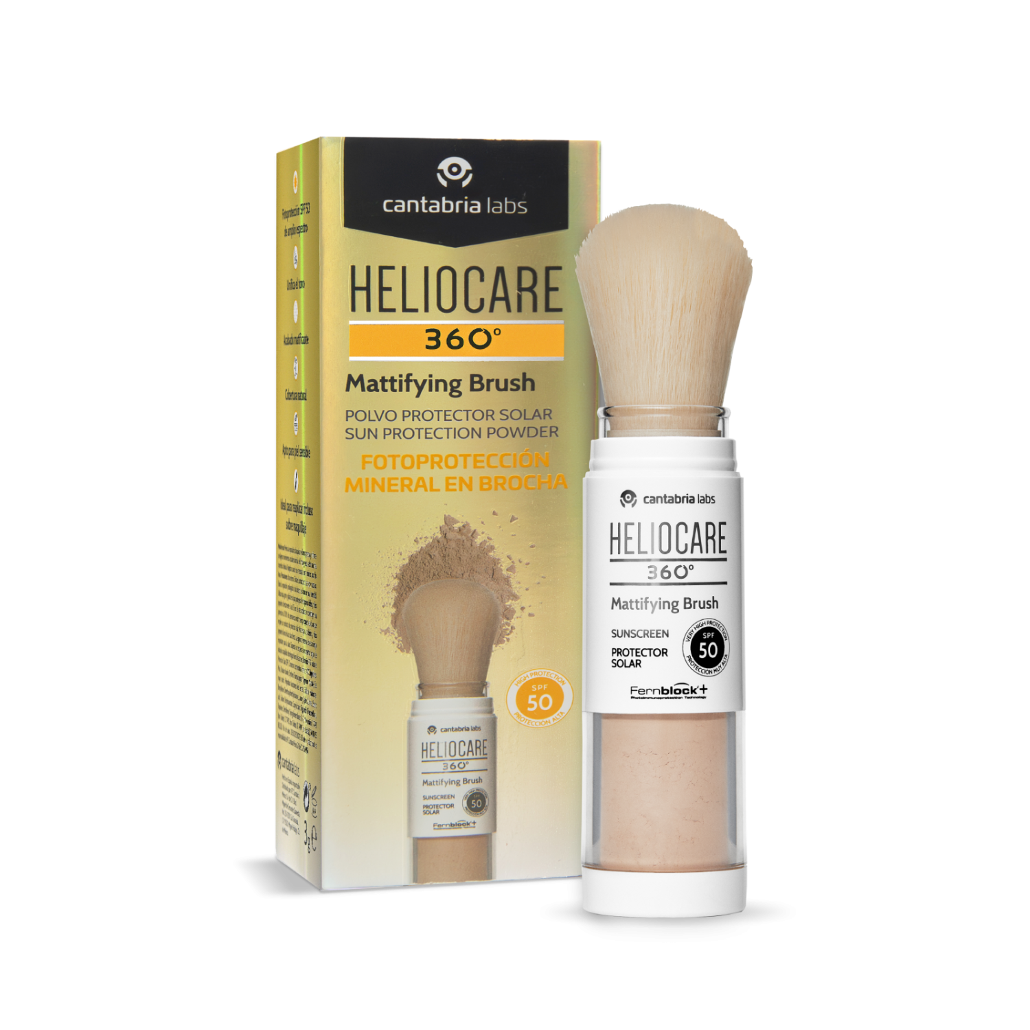 CBR Heliocare 360º Mattifying Brush SPF 50 .