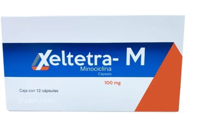 FP Xeltetra-M 100 mg con 12 cápsulas .