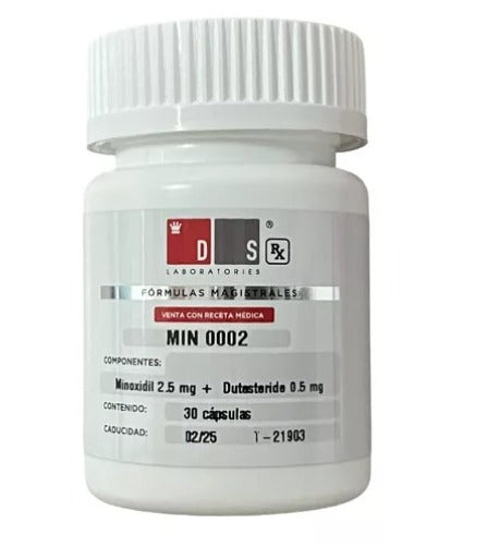 DS Minoxidil 2.5 MG + Dutasteride 0.5 MG c/30 cap .