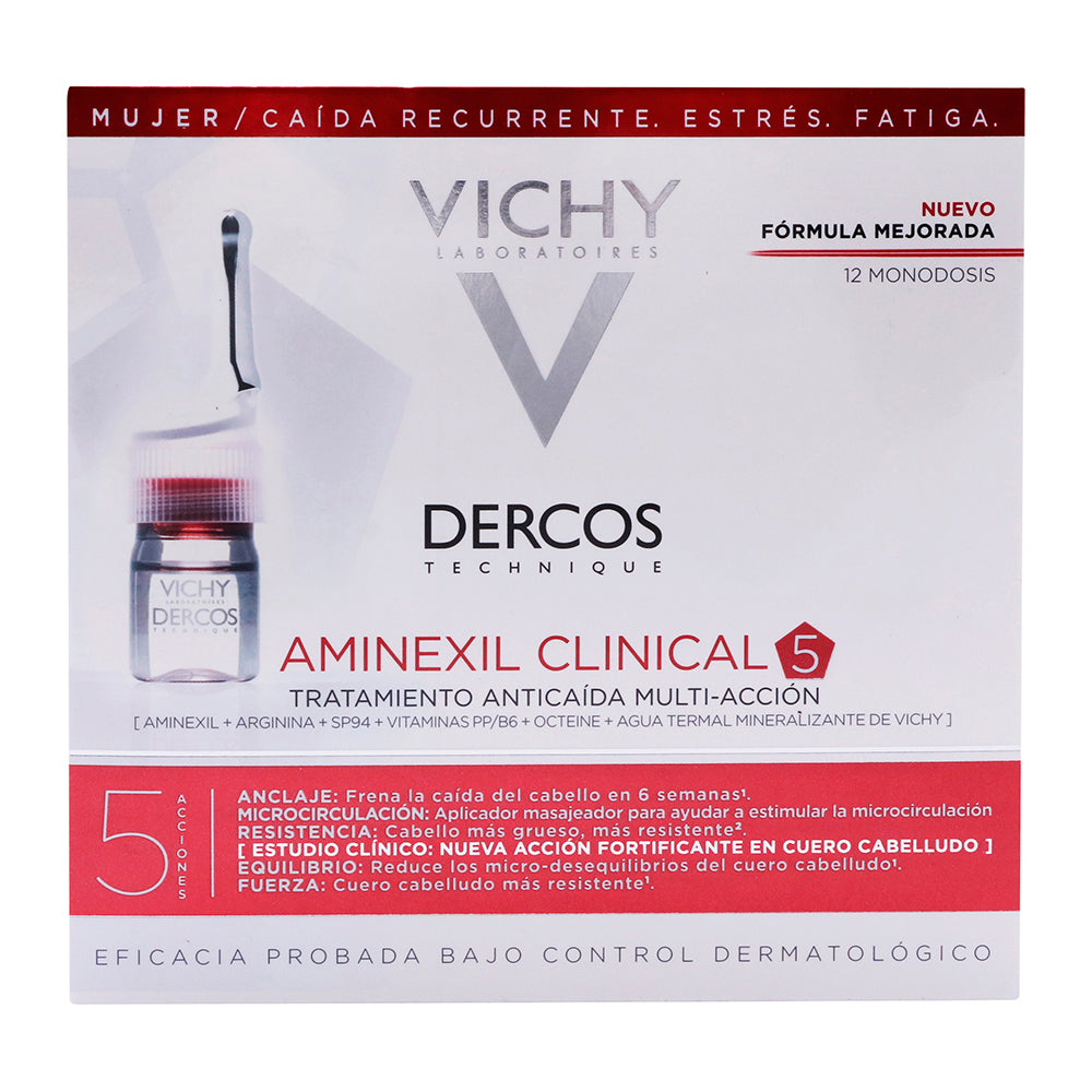 VIC-Aminexil Clinical 5 Ampolletas Mujer 12ds