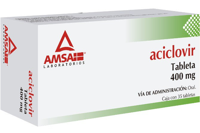 PAT- Aciclovir 400mg c/35 tabletas .