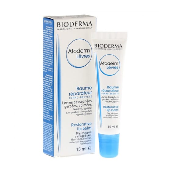 BIO- Atoderm Levres bálsamo reparador de labios 15 ml