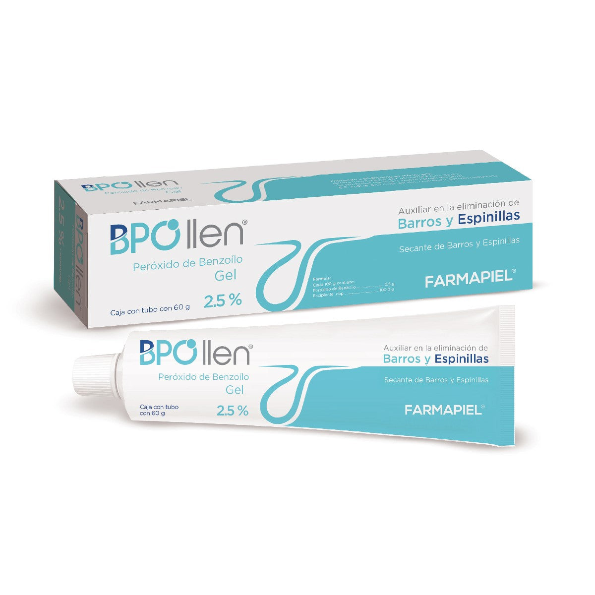 FP-Bpollen Gel 2.5% Y 5% Peróxido De Benzoilo 60 g .