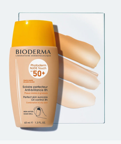 BIO-Photoderm Nude Touch 3 Tonos: Natural, Claro y Dorado FPS 50+ 40 ml .