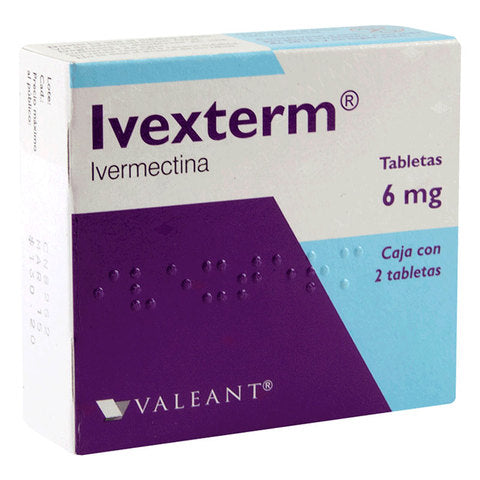 PAT-IVEXTERM 6MG C/2 TAB.