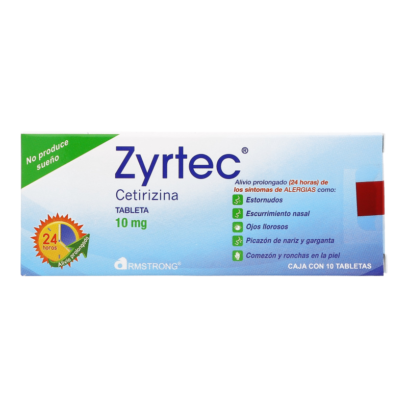 PAT-ARM-ZYRTEC 10 MG TAB. C/10