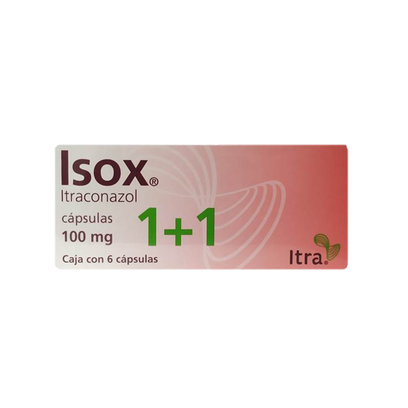 PAT-ISOX 100MG C/6 CAPS.