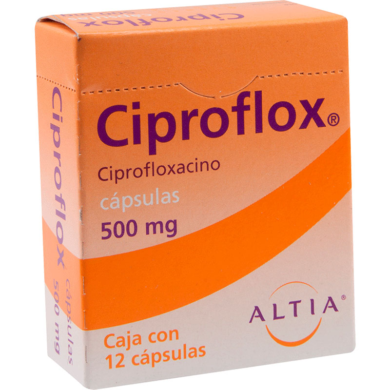 PAT-CIPROFLOX 500MG C/12 CAPS
