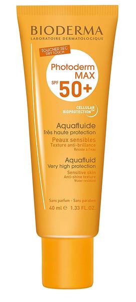 BIO-Photoderm Max Aquafluide 3 Tonos: Incolor, Claro y Dorado FPS 50+ 40 ml