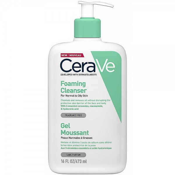 Cerave Gel Limpiador Espumoso 473 ml
