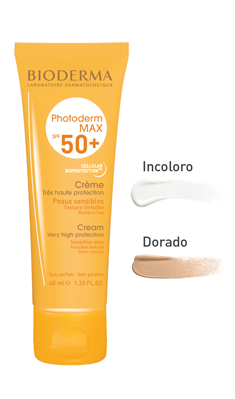 BIO-Photoderm Max Crema Incolor y Tinte FPS 50+ 40 ml