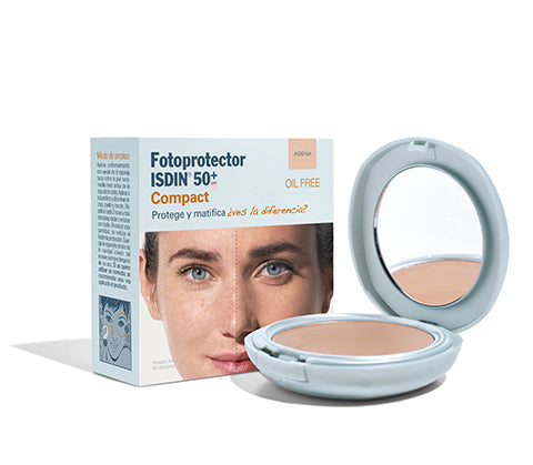 ISDIN-Fotoprotector FPS 50+ Compacto Tonos Arena y Bronce 10 g